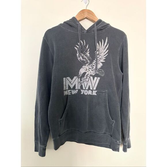 Marissa Webb Gray French Terry Graphic Hoodie Size XS - Picture 4 of 6